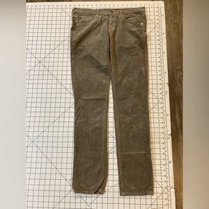 AG Adriano Goldschmied Women’s Size 29R  Tan The Stevie Slim Straight Jeans